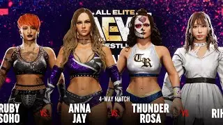 Ruby Soho vs. Anna Jay vs. Thunder Rosa vs. Riho | AEW Fight Forever FULL MATCH