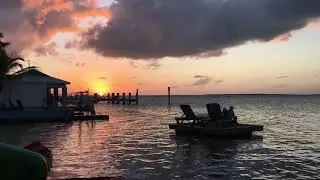 Зимний закат на островах Флориды / ASMR / Sunset Ocean Waves Beach Ambience / Calming Sounds