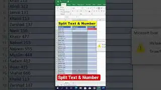✅ How to Split Text and Numbers in MS Excel 2025 | Easy Excel Tricks for Beginners