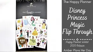Disney Princess Magic Sticker Book Flip Through | The Happy Planner Winter 2020 Release