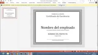 Crear Un Diploma EN Power Point 2013