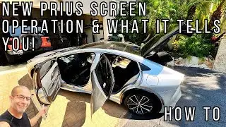 Looking at the New Prius Gauge Screen Options & How To Operate Them