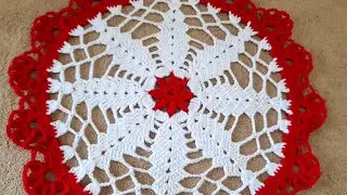 Thalposh ke desing  Crochet Thalposh  woolen rumal  round table cover design ♥️ 👌
