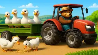 Farm Work: Farmer Bear Rescues the Duck and Takes Care of It