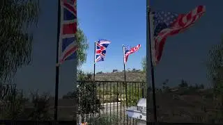 UK and US flag flying together #flags #uk #US #angloamerican #nationalflag #unionjack #allies