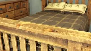 Barnwood Beds - Viking Log Furniture