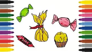 Как нарисовать КОНФЕТЫ / Рисуем конфету / How to Draw Candy Easy