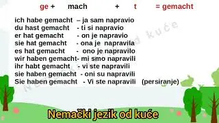 Lekcija 96 Particip perfekta / Particip 2   / Proslo vreme u nemackom jeziku