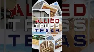 Trusses & Wall Panels will cut down Framing Time!  #construction #texasrealtors #alliedtrusstexas