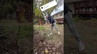 One club challenge #golf #backyardgolf #simplegolf