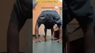 Beginner Learning Calisthenics: Day2 Vlog#Calisthenics #1m  #BodyweightWorkout #CalisthenicsBeginner