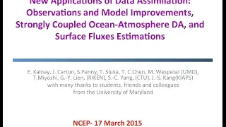Eugenia Kalnay EMC 20150317 seminar on EFSO and  PQC
