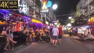 [4K HLG]🚶‍♂Soi Pothole Chaiyapoon ⤍ LKmetro ⇢ Soi Diana⇢ Soi Honey🚶‍♂Buakhao | 20251220