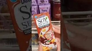 Soy milk with chocolate hazelnut