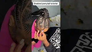 How to do a braided ponytail | long ponytail braid style #hairtutorial  #hairstyle  #contentcreator
