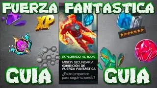 FUERZA FANTASTICA EXHIBICIÓN DE GUERRA GUIA 100%, 5 CRISTALES MINION | MCOC