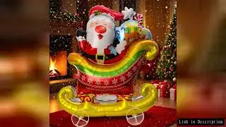 Large Christmas Pulley Standing Balloon 3D Aluminum Foil Balloon Santa Claus Snowman Deer Balloon Ch