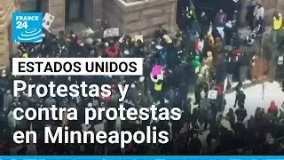 Choque de manifestaciones en Minneapolis por presencia de ICE en Minnesota