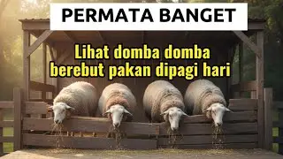 MOMEN PERMATA LIHAT DOMBA BEREBUT MAKAN BIKIN HATI DAMAI