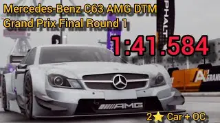 1:41.584 | 2⭐ + OC Boost Mercedes-Benz C63 AMG DTM GP Final Round 1 | Asphalt Legends 