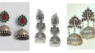 Latest Beautiful Silver Jhumkas Designs 2017