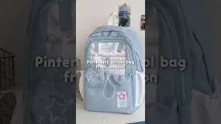 Pinteresty school bag from amazon | #shorts #aesthetic #flamingocandyheaven #schoolbags #amazon