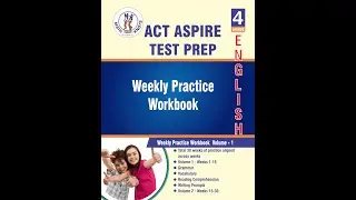 ACT Aspire &ndash; 4th Grade ELA Test Prep Workbook Volume 1 | Book Preview Video