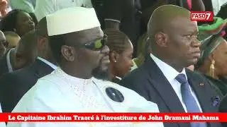 Captain Ibrahim Traore in Ghana for Inauguration of President Mahama. Credit Faso 7 TV