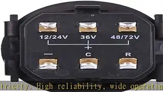 Duokon バッテリー残量計インジケータ、 12V/24V/36V/48V/72V LEDデジタル蓄電池容量インジケータ エンジンアワーメーター ゴルフカート用