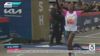 The top women finishers in the 2025 Los Angeles Marathon