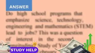 Do high school programs that emphasize science, technology, engineering and mathematics (STEM) lead