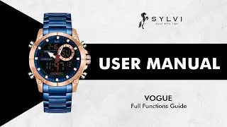 SYLVI Vogue  User Manual ⌚ | How To Use Vogue Watch Guide✔️ | Watch Functions #UserGuide