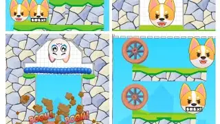 Draw puzzle smash Angry Dog #gameplay #gaming #funny #viral #foryou #trending #technohackzgames