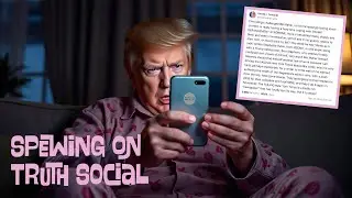 Spewing on Truth Social [AI Song] - Donald Trump goes off on another anti-media hate-filled tirade