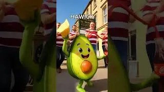 UK Cities As Dancing Guacamole Drinking Coke #shorts #ukcities #guacamole
