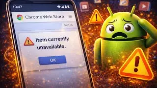 Fix &ldquo;Item Currently Unavailable&rdquo; in Chrome Web Store on Android (2026)