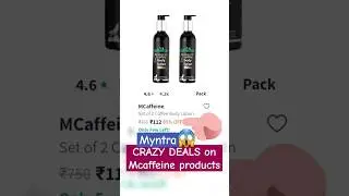 Mcaffeine loot😱#myntra#mcaffeine#bodyscrub#flipkart#shopsy#amazon#skincare#haul#meesho#random#top
