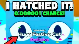 😱I Hatched HUGE FESTIVE CAT! Finally! | Pet Simulator X
