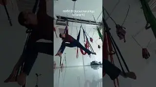 Floating Triangle Pose वायवीय योग (Ancient Aerial Yoga by Samarth)