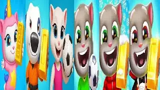 Talking Tom Gold Run Halloween VS Christmas VS  Event Football Fever Snowboard Race World 2025