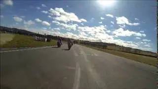 Near miss at Wakefield Park Raceway Turn 10 - 600cc CS