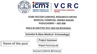 VCRC &ndash; Project Technician III, Scientist B Jobs