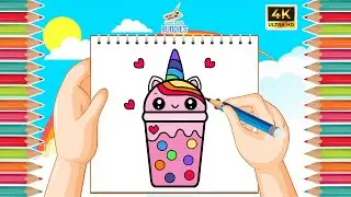 How to Draw a Cute Pony Horse Juice Bottle 🐴🧃 | Easy Drawing for Kids | Kawaii Art