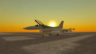 F-16 Fighting Falcon Morning Start-Up.  Gunship IV