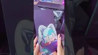 Jookstogo ASMR Yowu chan x Popmart Global Tapoo Exclusive Space Purple Cat Headphones #shorts