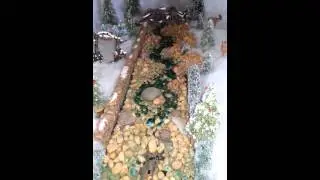 Running water in Christmas village 2012