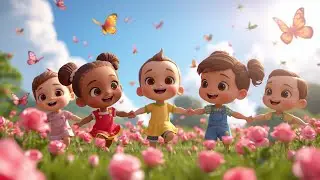 Ring a Ring o&rsquo; Roses 🌸 | Happy Kids Song 🎶 | Nursery Rhymes for Kids | 3D Animation