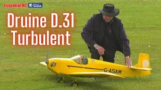 RETRO ! Druine D.31 Turbulent | French single-seat ultralight | ASP 160 twin running on methanol