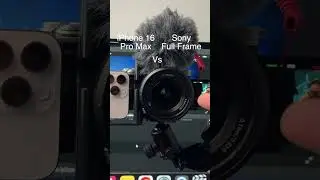 Sony Full Frame Camera vs iPhone 16 Pro Max! 🤯 Can a Phone Beat a Pro Camera? #iPhone16ProMax #Sony