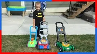 Toy Lawn Mowers | Little Tikes Gas 'n Go Mower | Bubble Lawn Mower | Fisher Price Mower Play!